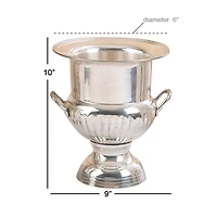 10" Silver Traditional Metal Wine Bucket