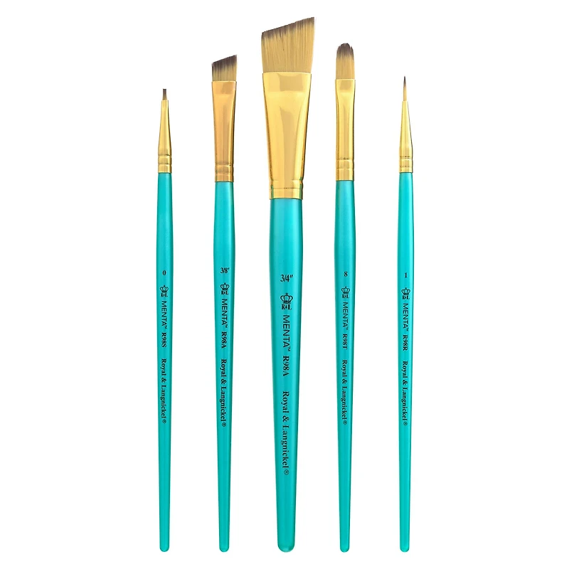 Royal & Langnickel® Menta™ Synthetic Blend Acrylic 5 Piece Brush Set