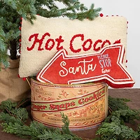 Hello Honey® Santa Please Stop Here Cotton Lumbar Pillow