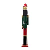 Glitzhome® 42"H Wooden Christmas African American King Nutcracker