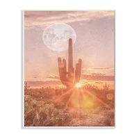 Stupell Industries Sunset Moonrise Wooden Wall Plaque