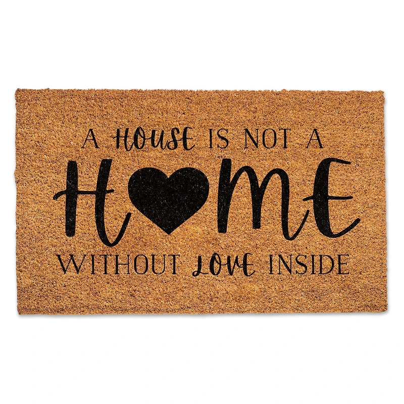 Home with Love Inside 30" x 18" Door Mat
