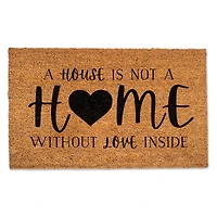 Home with Love Inside 30" x 18" Door Mat