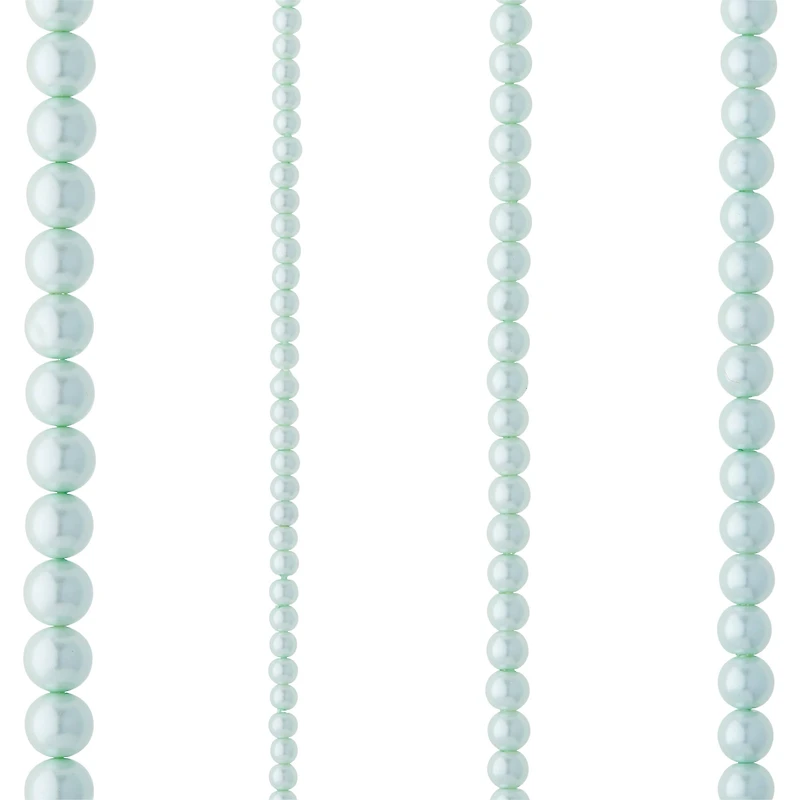 Aqua Matte Glass Pearl Round Beads by Bead Landing™