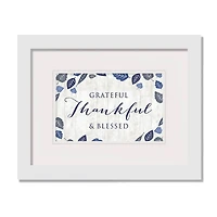 Thankful White Framed Print Wall Art