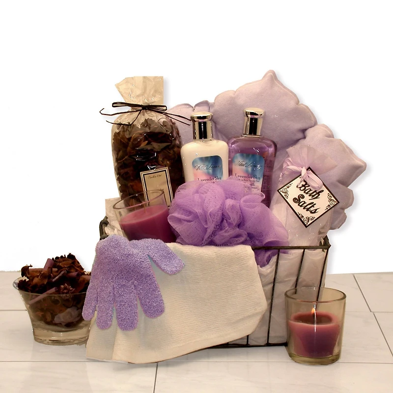 Bath & Body Spa Caddy Spa Gift Basket