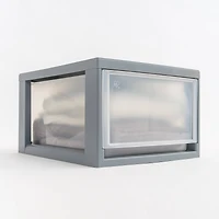 Iris® 13qt. Gray Stackable Drawer, 4 Pack