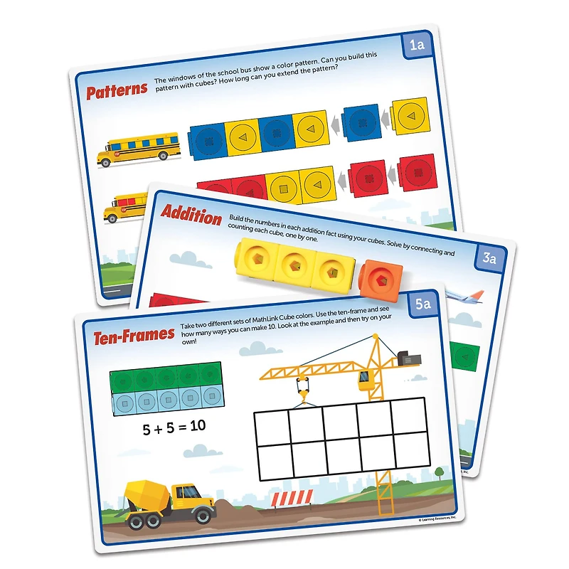Learning Resources Mathlink Cubes Kindergarten Math Activity Set: Mathmobiles!