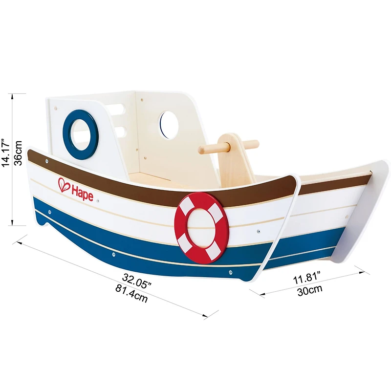 Hape High Seas Wooden Toddler Rocking Ride-On