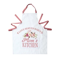 Glitzhome® 31.5" Faux Burlap Mother's Day Apron