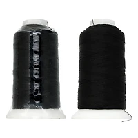 John Bead Good Thread 500m Black Bonded Nylon Beading Thread, 10ct.