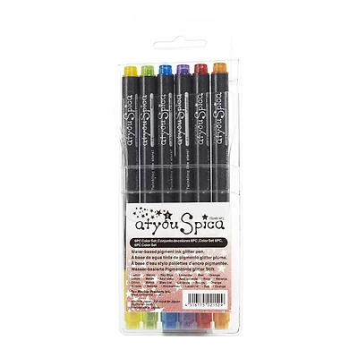 Copic® Atyou Spica Glitter Pen Set, 6 Color Set #2