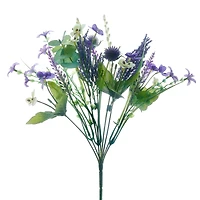 15.75" Cream & Purple Pansy Mix Deluxe Bush by Ashland®