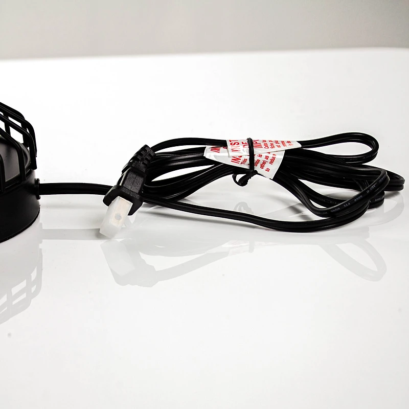 24" Black Cage Metal Table Lamp with Drum Shade