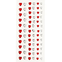12 Packs: 74 ct. (888 total) Heart Adhesive Rhinestones by Recollections™