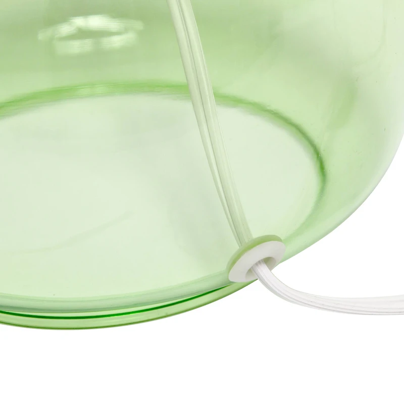 Simple Designs Green & White Glass Table Lamp