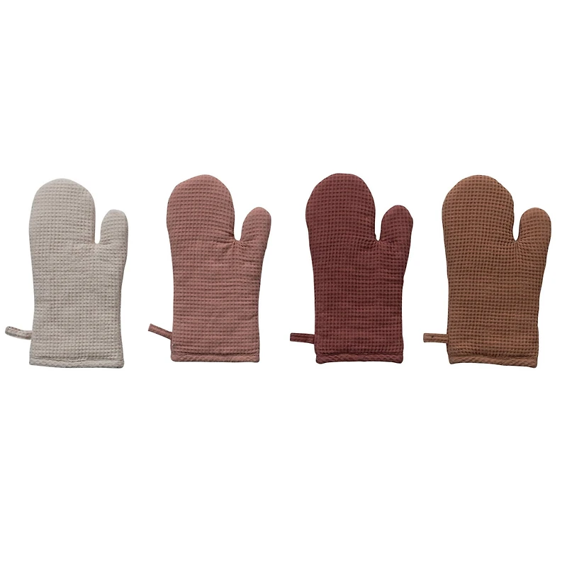 Hello Honey® Woven Linen & Cotton Waffle Hot Pad Mitt