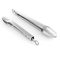 Martha Stewart 2 Piece Stainless Steel Tongs
