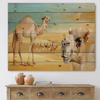 Designart - Camels In The Desert