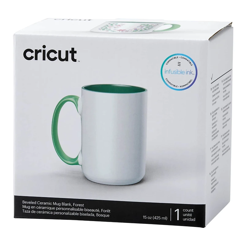 Cricut® Blank Beveled Ceramic Mug