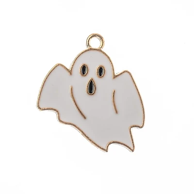 John Bead Sweet & Petite Halloween Small Ghost Charms, 8ct.