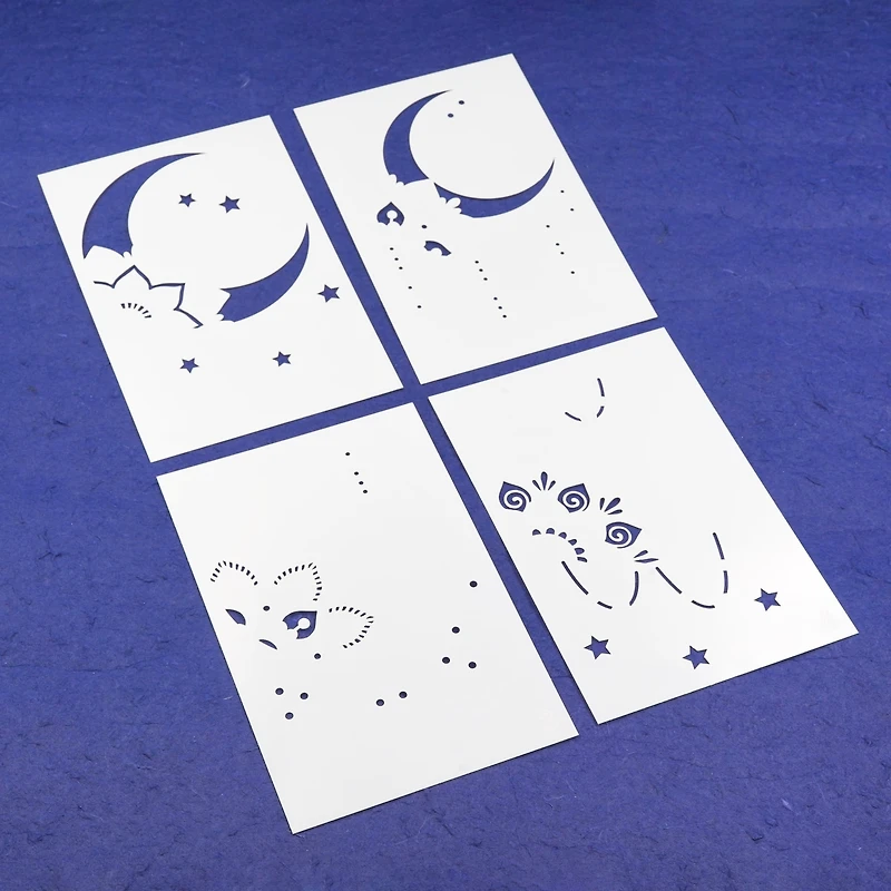 Moon Layering Stencils by Recollections™