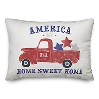 America My Home Sweet Home Throw Pillow