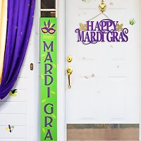Glitzhome® 60" Mardi Gras Wooden Porch Sign