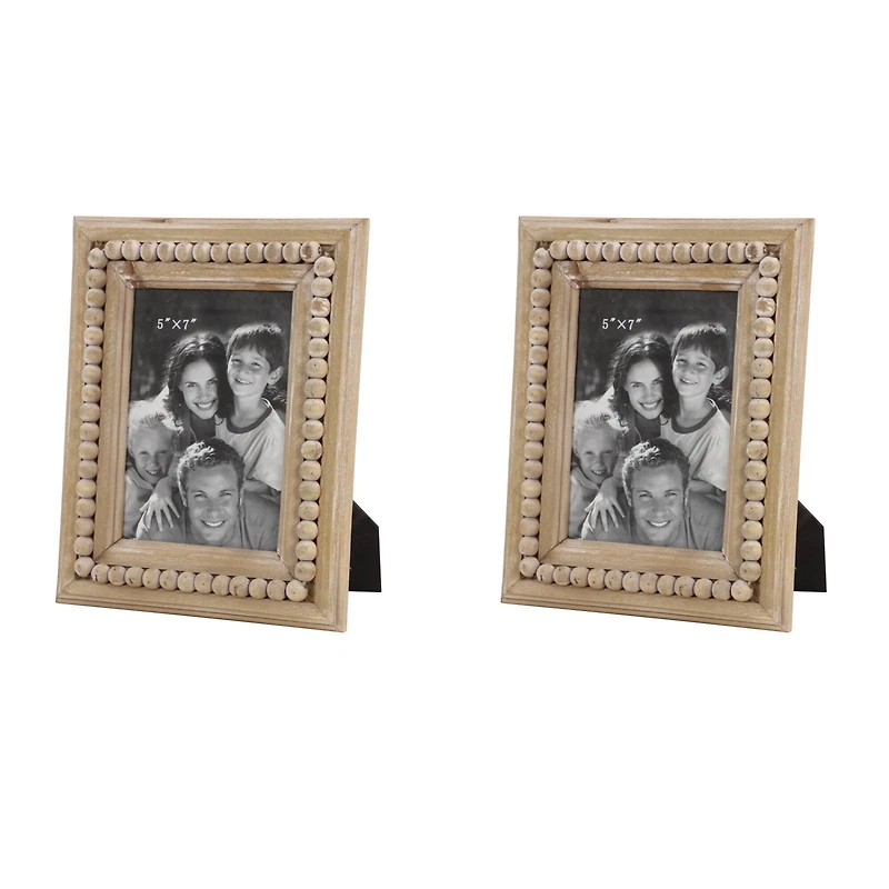 2 Pack Light Brown Wood 5" x 7" Frame