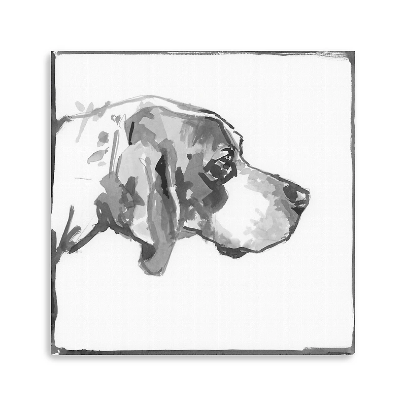 Foxhound Canvas Giclee