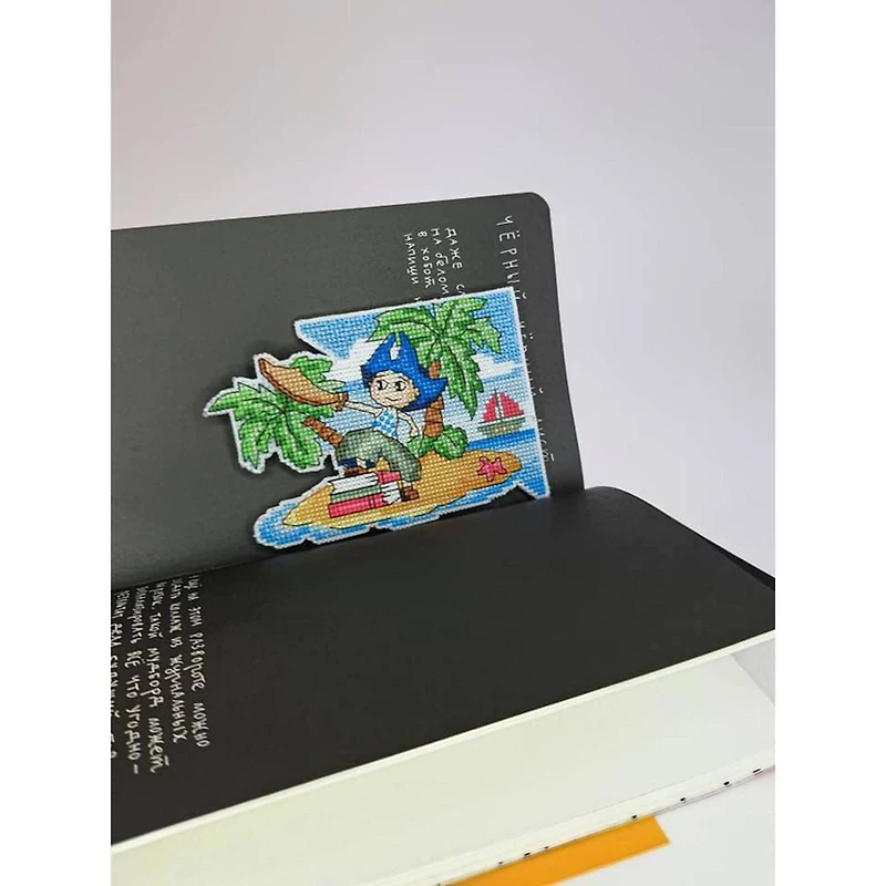 Crystal Art Plastic Canvas Counted Cross Stitch Kit Bookmark Fantasy World Boy