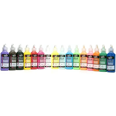Tulip® Rainbow 16 Color Dimensional Fabric Paint Kit
