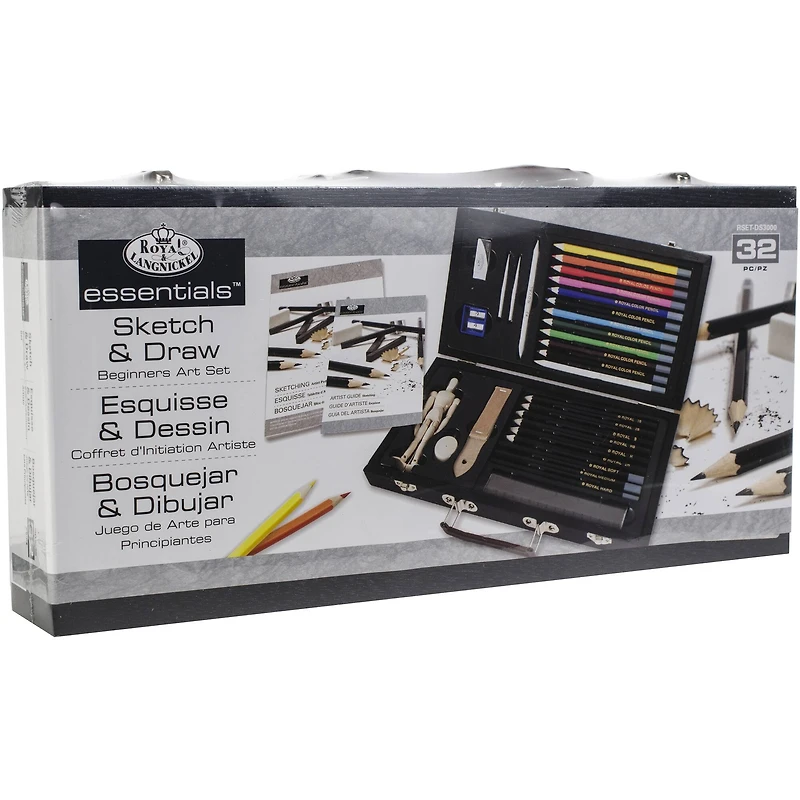 Royal & Langnickel® Essentials™ 32 Piece Sketching & Drawing Beginner Artist Set