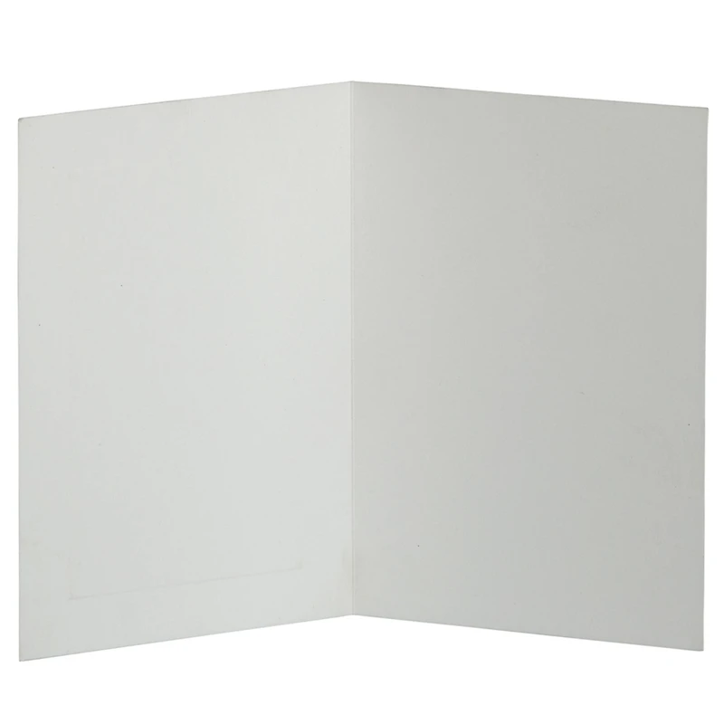 JAM Paper 3.5" x 4.875" Strathmore Bright White Wove Panel Blank Foldover Cards
