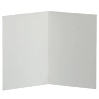 JAM Paper 3.5" x 4.875" Strathmore Bright White Wove Panel Blank Foldover Cards