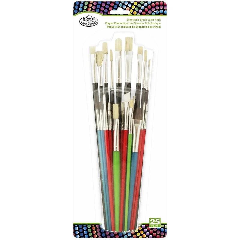Royal & Langnickel® 25-Piece Scholastic Paintbrush Value Pack