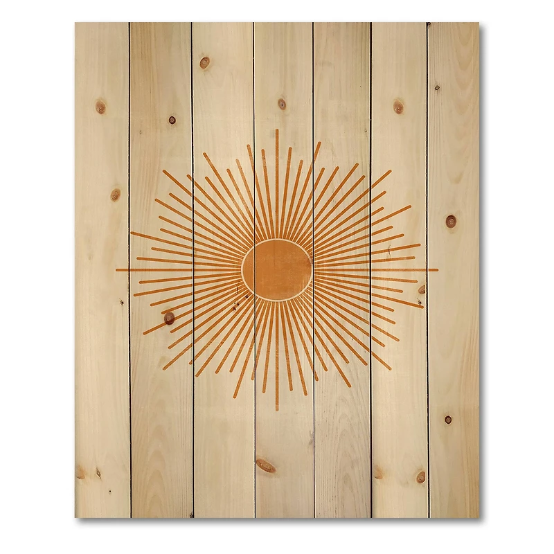 Designart - Orange Sun Print II