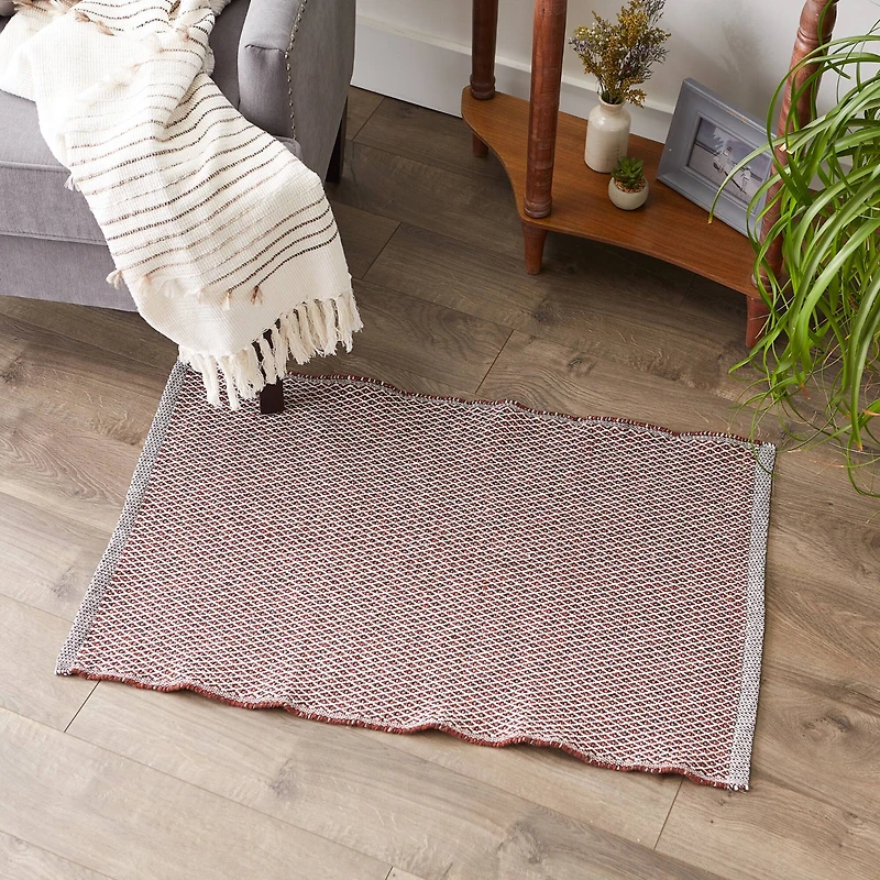 DII® Diamond Handwoven Recycled Yarn Rug