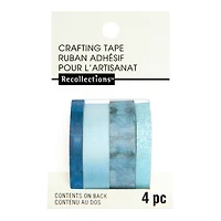 12 Packs: 4 ct. (48 total) Aqua Silver Crafting Tape Set by Recollections™