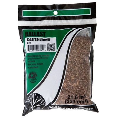 Woodland Scenics® Coarse Brown Ballast & Coal Ground Cover