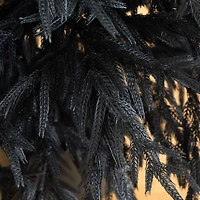 6ft. Artificial Halloween Real Touch Black Norfolk Pine Christmas Tree with Natural Look