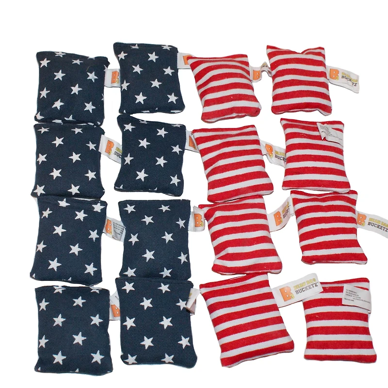 Stars & Stripes Bean Bag Bucketz Game Bean Bags Set
