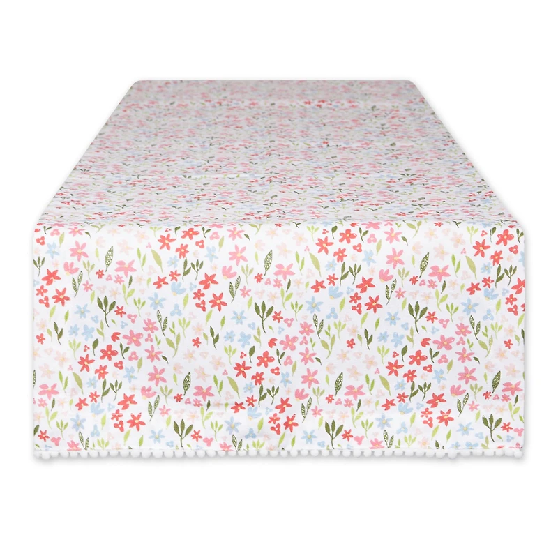 Sweet Flowers Printed Table Runner 14" x 72"