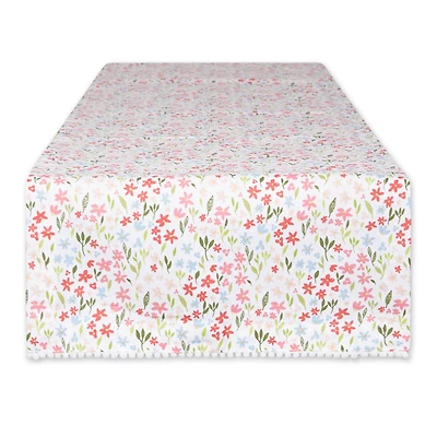 Sweet Flowers Printed Table Runner 14" x 72"