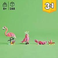 LEGO® Creator 3in1 Wild Animals: Pink Flamingo Animal Toy Playset 31170