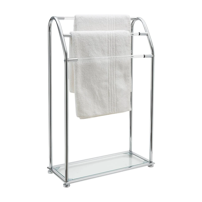 Organize It All Freestanding Acrylic Towel Rack