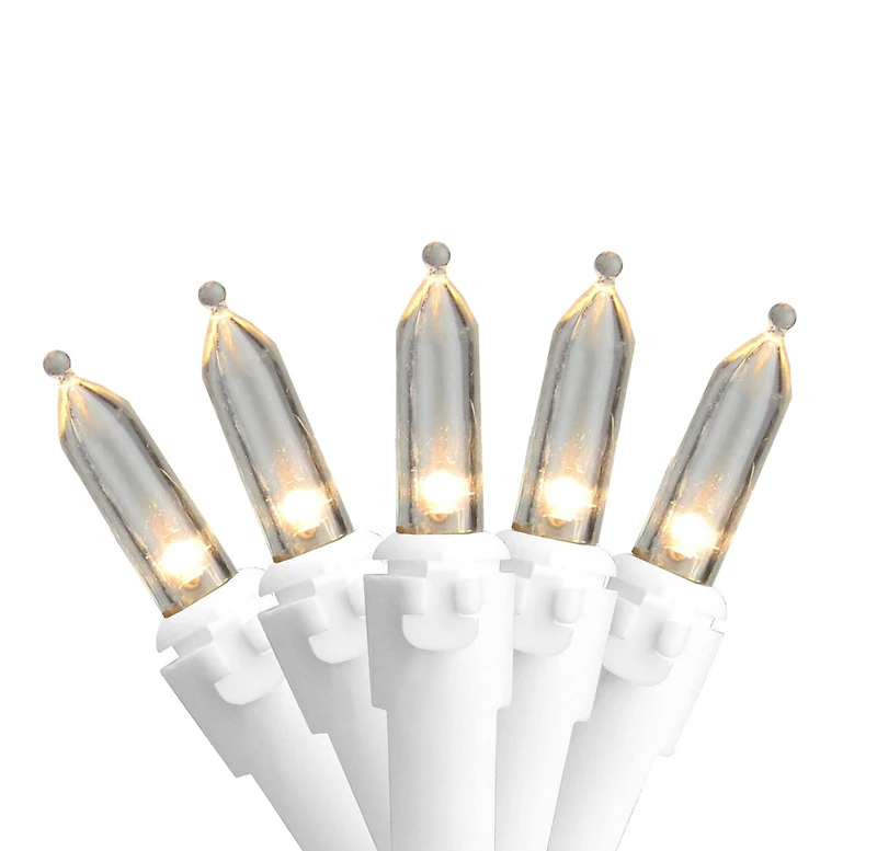 100ct. LED Mini Christmas Lights With White Wire