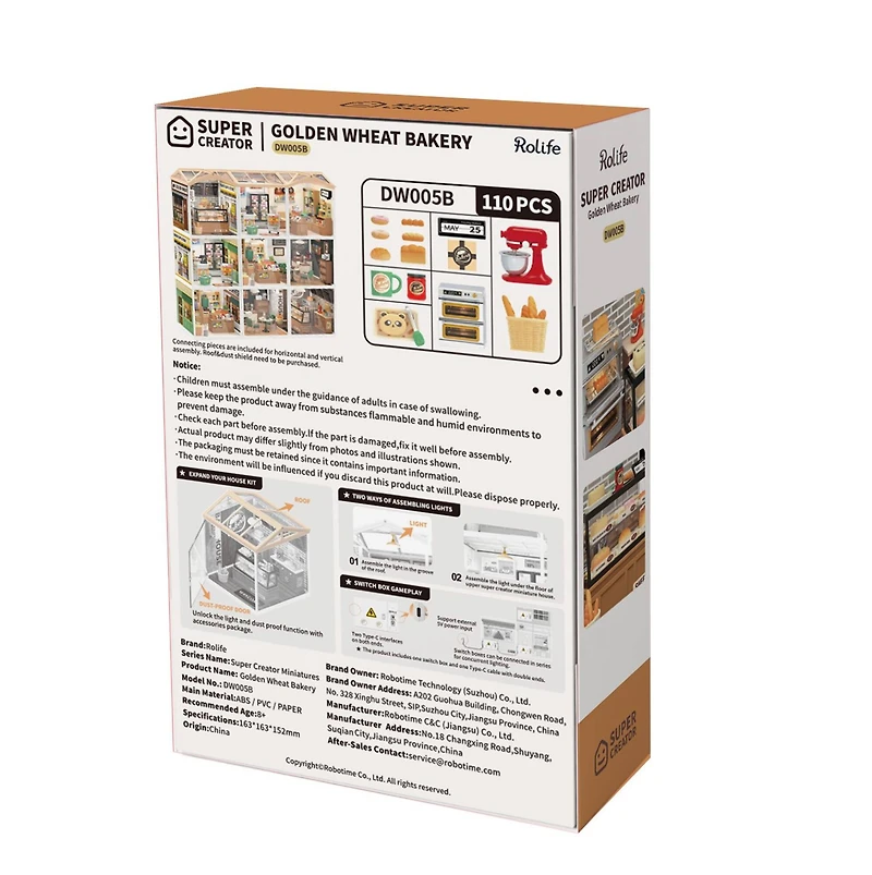 Rolife® Super Creator Golden Wheat Bakery