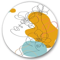 Designart - Beautiful Woman One Line Drawing