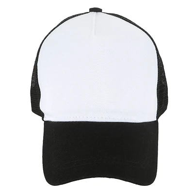 Black & White Sublimation Trucker Cap by Make Market®